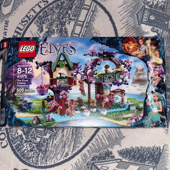 Lego Elves Treetop Hideaway Set #41075 assembled by me and put back in box!